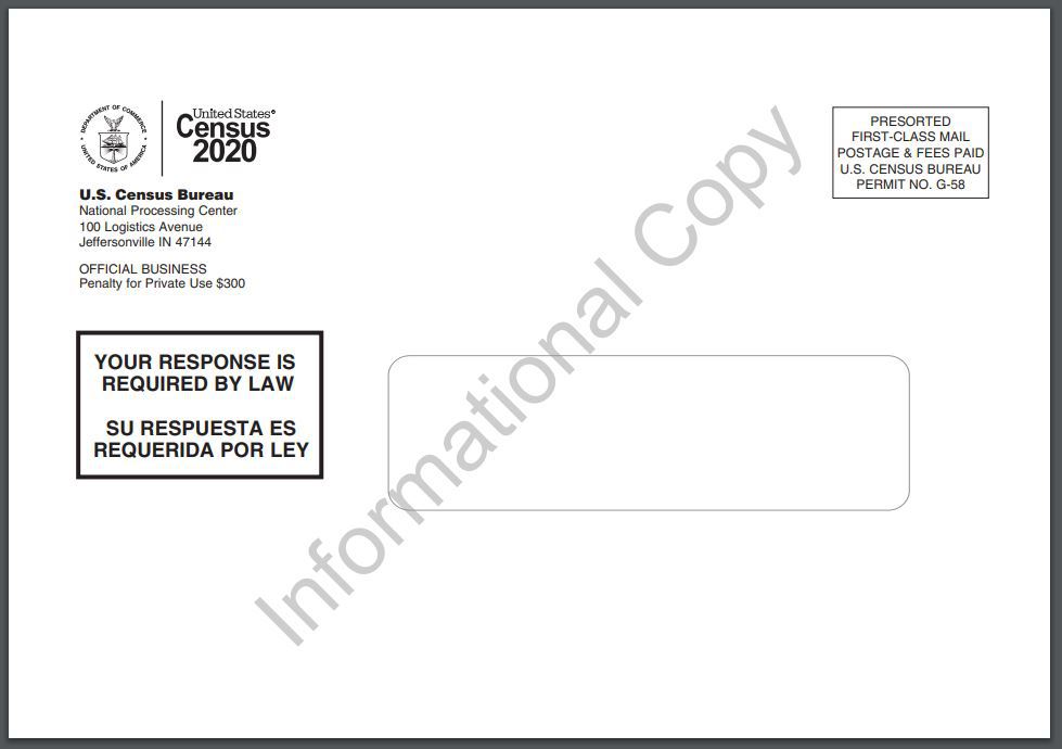 Census mailing envelope