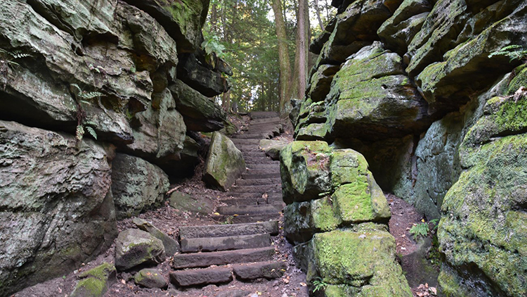 Steps on Ledges Trail, Cuyahoga Valley National Park