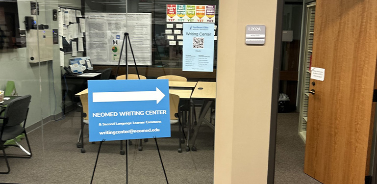 entrance to the writing center