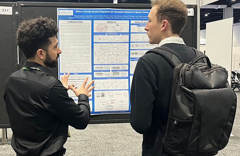 poster presentation at a conference