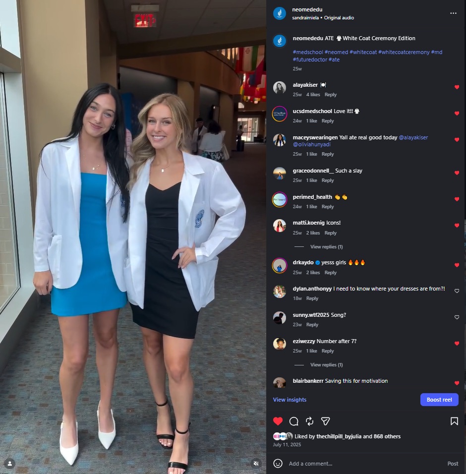 screencap of an Instagram post