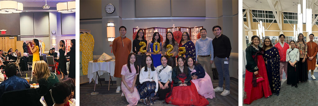 Collage of photos from past Lunar New Year celebrations
