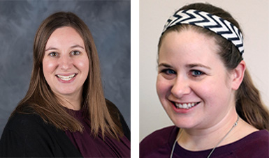 Headshots of Cindy Clouner and Claire Spada