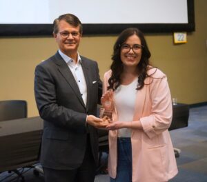 Snapshot of Dr. John Langell and Liz Backus